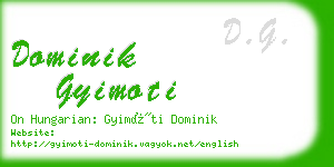 dominik gyimoti business card